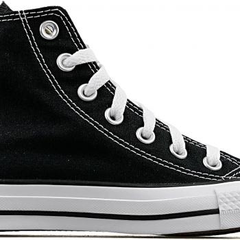 Converse Unisex Chuck Taylor All Star Hi Winter Weight Material Black/Black Sneaker Men's 7.5, Women's 9.5 Medium