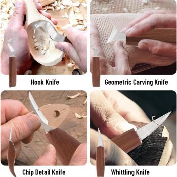 Wood Carving Tools, Wood Carving Kit, 33 PCS Wood Whittling kit Hand Carving Knife Set, Wood Carving Tools Kit with Tools and Carving Knifes for Beginners Whittling Kit for Kids Adults Woodworking DIY