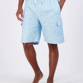 Real Essentials 3 Pack: Men's Swim Trunks with Cargo Pockets & Mesh Lining (Available in Big & Tall)