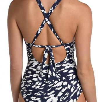 La Blanca Women's Standard High Neck One Piece Swimsuit