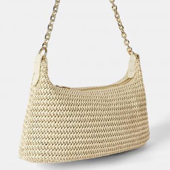 Verdusa Women's Straw Woven Shoulder Bag Tote Handbag Summer Beach Purse