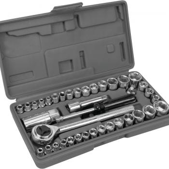 Performance Tool W1173 SAE/Metric 40-Piece SAE and Metric Socket Set, 1/4-Inch & 3/8-Inch Drive