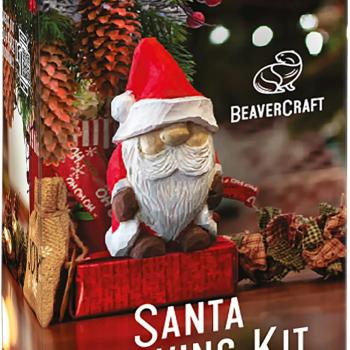 BeaverCraft DIY06 Santa Whittling Kit – Wood Carving Kit for Beginners – Wood Carving Tools Set, DIY Crafts for Adults – Woodworking Kits for Kids&Teens – Hobby Kits for Adults, Woodworking Gifts