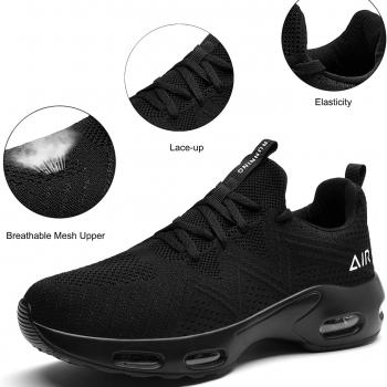 Mens Air Running Shoes Comfortable Walking Tennis Sneakers Lighweight Athletic Shoes for Sport Gym Jogging US 7-12