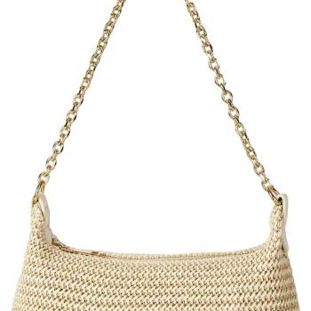 Verdusa Women's Straw Woven Shoulder Bag Tote Handbag Summer Beach Purse