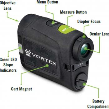 Vortex Optics Anarch Image Stabilized Golf Laser Rangefinder | Tournament Legal, PinSpotter Mode, Slope Mode, Cart Magnet, Waterproof, Shockproof | Unconditional, Unlimited