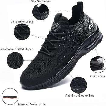 Mens Air Running Shoes Casual Tennis Walking Athletic Gym Fashion Lightweight Slip On Sneakers