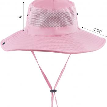 Womens Ponytail Sun Hat Wide Brim Mesh Bucket Hat UV UPF50 Protection Hat Foldable Summer Travel Beach Fishing Hats