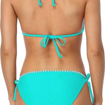 beautyin Women's Bikini Swimsuit Triangle String Halter Two Piece Bathing Suits