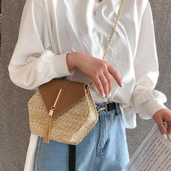 Crossbody Bags for Women Straw Beach Bag Hobo Bag Satchel Bag Tote Handbags Cute Straw Travel Bag Crossbody Bag 2024