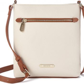 BOSTANTEN Crossbody Bags Purses for Women Trendy Soft Leather Shoulder Handbags with Adjustable Strap Zipper Pocket Medium