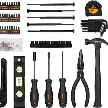 DEKOPRO Tool Kit Set Box Home Repair Tools Basic Hand Toolbox Sets 148Piece