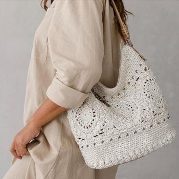 The Sak Sequoia Hobo Bag - Hand Crochet Large Women's Purse for Everyday & Travel - Durable Handbag & Tote With Zipper Pocket