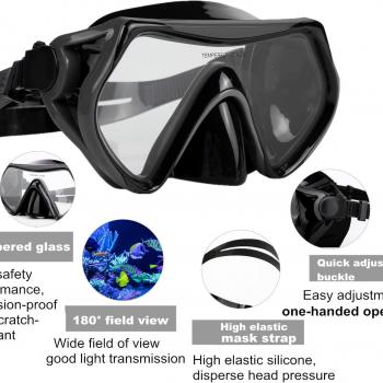 Snorkeling Gear Snorkel mask Scuba Set Scuba mask Diving mask Snorkeling Gear Swimming Goggles Snorkeling Set Swim Dive mask