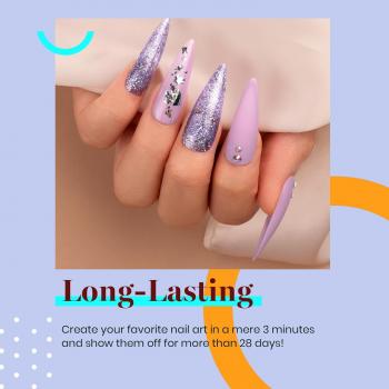 Beetles Purple Gel Nail Polish Set, 6 Colors Gel Polish Purple Glitter Summer Pastel Pink Nail Polish Soak Off U v LED Gel Nail Kit Diy Nail Art Manicure at Home Gift for Women, 2024 New Trend