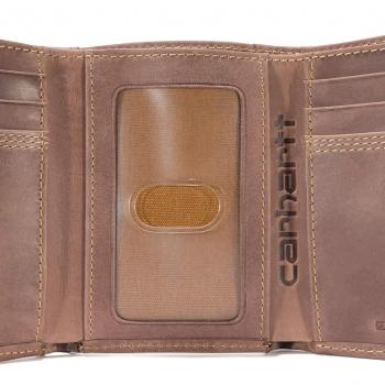 Carhartt Men's Rugged Leather Triple Stitch Wallet, Available in Multiple Styles