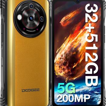 DOOGEE V30 PRO 5G Rugged Smartphone Unlocked, 32GB+512GB/2TB TF Dimensity 7050 Octa Core Waterproof Android 13 Mobile Phones, 10800mAh, 200MP Main Camera Dual Sim Cell Phone/WiFi6/OTG/NFC - Khaki