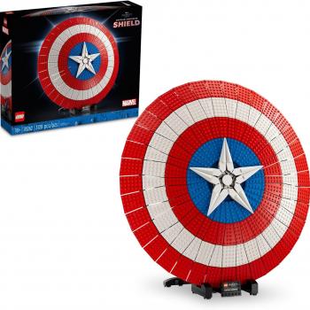 LEGO Marvel Captain America’s Shield 76262 Model Kit for Adults, Collectible Replica of Captain America’s Iconic Shield, This Disney Marvel Building Set for Adults Makes a Great Graduation Gift