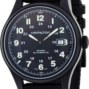 Hamilton Men's HML-H70575733 Khaki Field Black Dial Watch