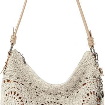 The Sak Sequoia Hobo Bag - Hand Crochet Large Women's Purse for Everyday & Travel - Durable Handbag & Tote With Zipper Pocket