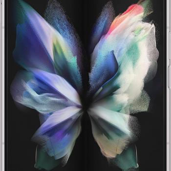 Samsung Galaxy Z Fold3 Fold 3 5G T-Mobile Locked Android Cell Phone US Version Smartphone Tablet 2-in-1 Foldable Dual Screen Under Display Camera - (Renewed) (256GB, Phantom Silver)