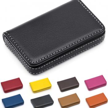 Padike Business Name Card Holder Luxury PU Leather,Business Name Card Holder Wallet Credit card ID Case/Holder For Men & Women - Keep Your Business Cards Clean