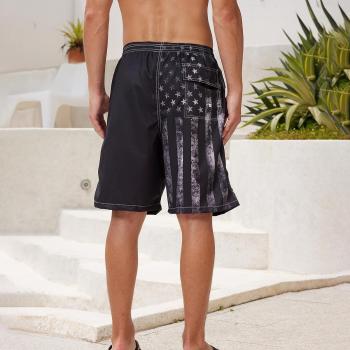 Mens Swim Trunks Quick Dry Board Shorts with Mesh Lining, Breathable Fit Hawaii Beach Shorts Swimwear Bathing Suits