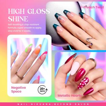 beetles Gel Polish Set, 20 Summer Neon Bright Colors Gel Nail Polish with 3Pcs Base Gel Glossy Top Coat and Neon Green Blue Red Mirror Effect Metal Jelly Nail Polish for DIY Manicure Women Gifts