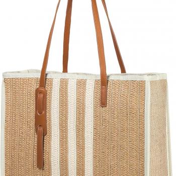 YIKOEE Large Straw Tote Bag: Summer Straw Handbags for Vacation