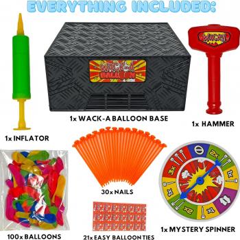 Wack A Balloon Strategy Board Game | Family Game Night Favorite | Engaging For Kids And Adults | Play Solo Or Challenge Friends | Popular Social Media Games Everyone Can Play | Ages 4+