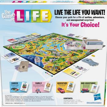 Hasbro Gaming The Game of Life Board Game, Family Games for Kids Ages 8+, Includes 31 Careers, Family Board Games for 2-4 Players, Family Gifts (Amazon Exclusive)