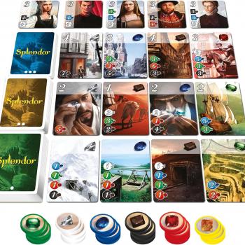 Splendor Board Game (Base Game) - Strategy Game for Kids and Adults, Fun Family Game Night Entertainment, Ages 10+, 2-4 Players, 30-Minute Playtime, Made by Space Cowboys