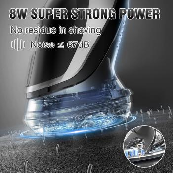 Shavers for Men Electric Razor Pubic Hair, Razors for Men Electric Shaver, Razor Men Electric Waterproof IPX7, Man Electric Shavers with Pop-Up Trimmer, 80000 power-1h Fast Charging-3D Floating Head