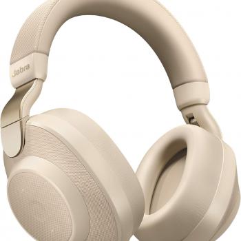 Jabra Elite 85h Wireless Bluetooth Headphones, Gold Beige, Noise Cancelling, 36 Hours Battery Life