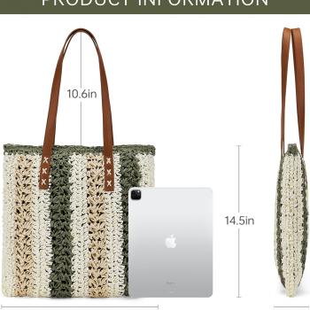 Straw Bag Mesh Beach Bag The Tote Raffia Bag for Women Summer Beach Designer Hobo Purse 2024 Large Woven Women's Handbags