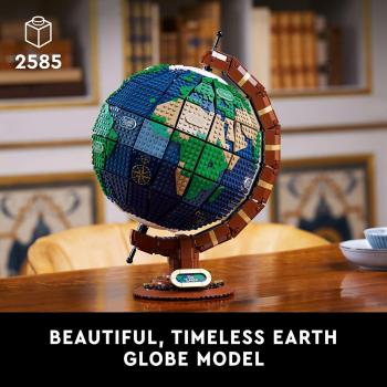 LEGO Ideas The Globe Building Set, Build and Display Model for Adults (2,585 Pieces), High School Graduation Gift Idea, 21332