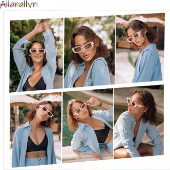 Allarallvr Rectangle Sunglasses for Women 90s Retro Trendy Y2K Classical Vintage Square Shades AR82037