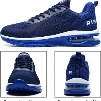 Autper Mens Air Athletic Running Tennis Shoes Lightweight Sport Gym Jogging Walking Sneakers US 6.5-US12.5