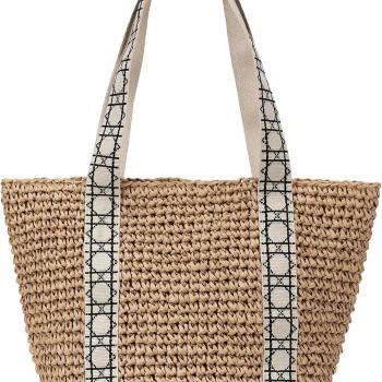 Straw Beach Bag The Tote Bag for Women straw purse hobo bags summer purses for women rattan wicker clutch pool raffia bag