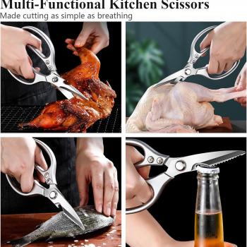 35pcs Deluxe Grilling Gifts Set for Birthday Christmas, Stainless Steel BBQ Accessories Kit for Men Dad, Professional Grill Tools Utensils with Scissors, Meat Claws in Aluminum Case Brown