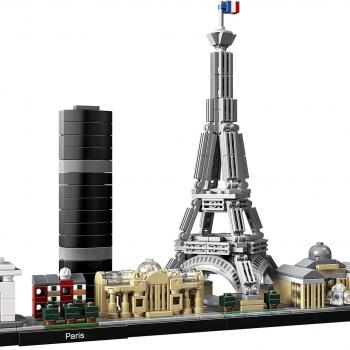 LEGO Architecture Paris Skyline, Collectible Model Building Kit with Eiffel Tower and The Louvre, Skyline Collection, Office Home Décor, Unique Gift to Unleash Any Adult's Creativity, 21044