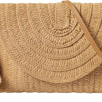 Straw Bag Woven Purse Straw Crossbody Bags for Women Straw Handmade Bag for Women for Casual Beach