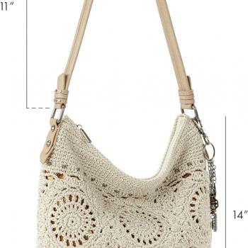 The Sak Sequoia Hobo Bag - Hand Crochet Large Women's Purse for Everyday & Travel - Durable Handbag & Tote With Zipper Pocket