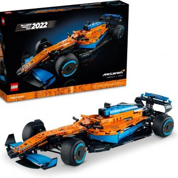 LEGO 42141 Technic McLaren Formula 1 2022 Replica Race Car Model Building Kit, F1 Motor Sport Set Birthday Gift Idea for Adults, Men, Women, Him, Her, Husband, Collectible Home Decor