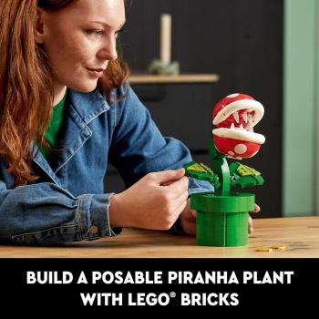 LEGO Super Mario Piranha Plant, Build and Display Super Mario Brothers Collectible for Adults and Teens, Authentically Detailed Posable Figure, Birthday Gift for Gamers and Super Mario Fans, 71426