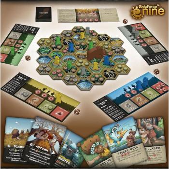 Gale Force 9 TUSK! Surviving The Ice Age - Strategy Board Game, Ages 10+, 30-60 Min, 2-4 Players