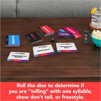 Spin Master Games Tell Me Without Telling Me - The Viral Trend, Now a Hilarious Party Game for Bachelorette Parties, College, Birthdays, for Adults Ages 18 and Up