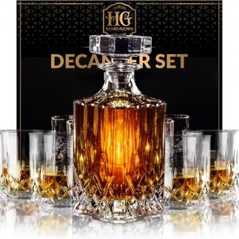 Luxury Gift For Men – Whiskey Decanter Set For Beloved Husband Or Dad Birthday Gift – 4 Whiskey Glasses And Decanter Set Is a Great Gift Idea for Whisky, Bourbon, or Scotch lovers