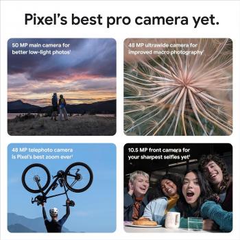 Google Pixel 8 Pro - Unlocked Android Smartphone with Telephoto Lens and Super Actua Display - 24-Hour Battery - Porcelain - 128 GB