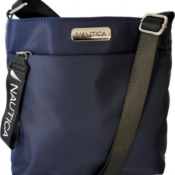 Nautica Womens Diver Nylon Small Womens Crossbody Bag Purse With Adjustable Shoulder Strap